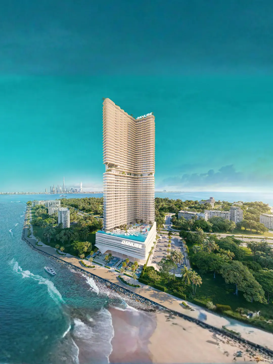 Contemporary waterfront residential tower